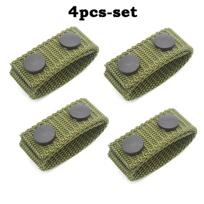 4Pcs Tactical Belt Buckle Heavy Duty Belt Keeper Portable Webbing Strap Military Belt Equipment Accessories for Outdoor Sports