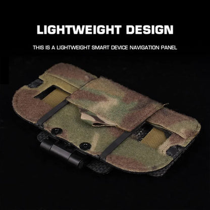 MOLLE Foldable Phone Map Pouch Admin Organizer Airsoft Hunting Vest Chest Rig Body Armor Storage System