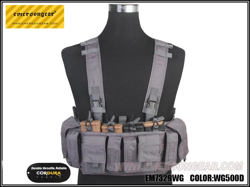 Emersongear MF Style Tactical Chest Rig UW Gen IV Hunting Vest Harness Split Front Carrier Waist Mag Bag