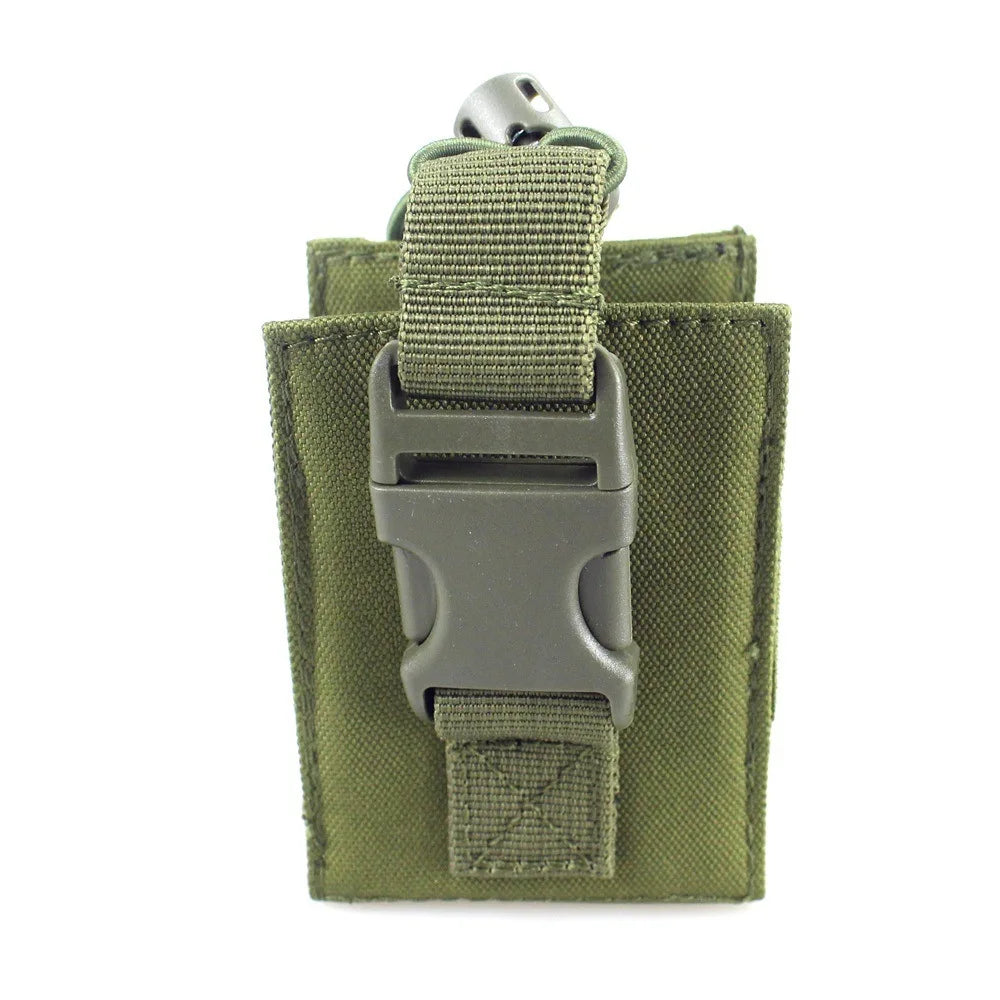 Tactical Molle Walkie Talkie Pouch Interphone Storage Bag Outdoor Molle Radio Pouch Walkie-Talkie Case Holder Accessary Bag