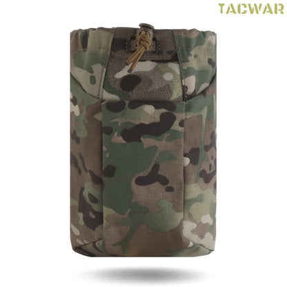 Tactical Dump Pouch Foldable Recycling Bag MOLLE Drop Pouch Magazine Utility Pouch for Belt Airsoft Shooting Hunting