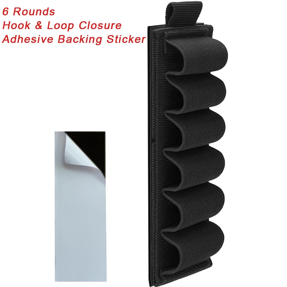 16 Rounds 12GA Shotgun Shell Holder Tactical Molle Waist Bandolier Shotshell Ammo Pouch for 12/16/20 Gauge
