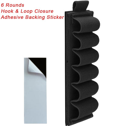 16 Rounds 12GA Shotgun Shell Holder Tactical Molle Waist Bandolier Shotshell Ammo Pouch for 12/16/20 Gauge