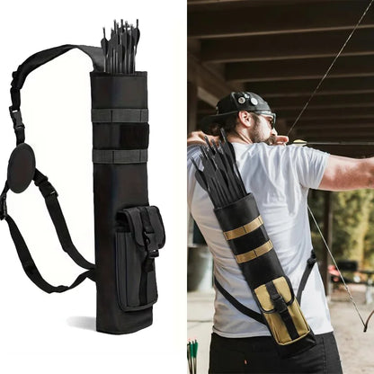 Archery Quiver for There-point Formula, Multifunctional Archery Quiver with Adjustable Strap and Pockets , Tactical Arrow Holder