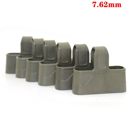 6PCS 7.62/5.56/9mm Fast Magazine Rubber Holster for M4 M16 AR15 AK GL 17 M9 Mag Pouch Sleeve Rubber Slip Cover Hunting Gear