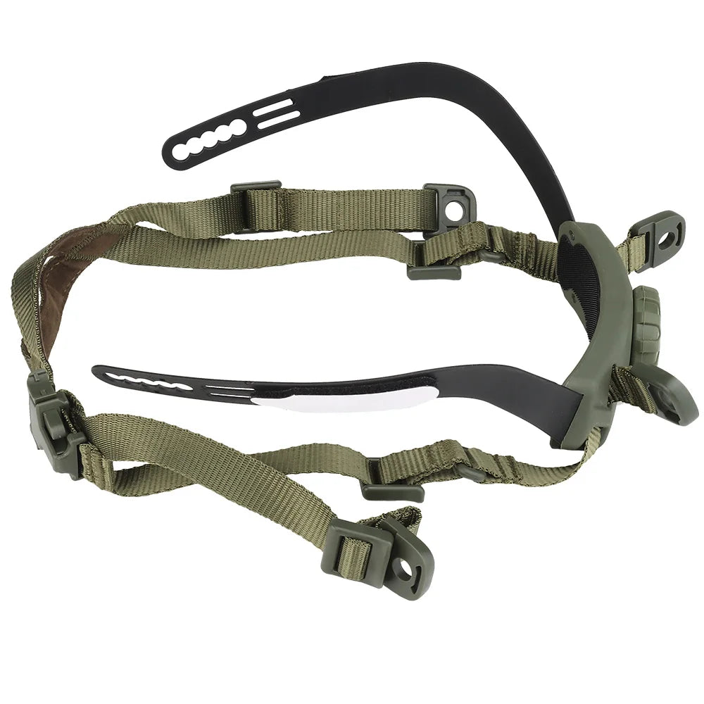 Helmet Inner Suspension System Portable CS Helmets Adjustable Head Lock Strap Accessories for Tactical  Fast SF High Cut Helmet
