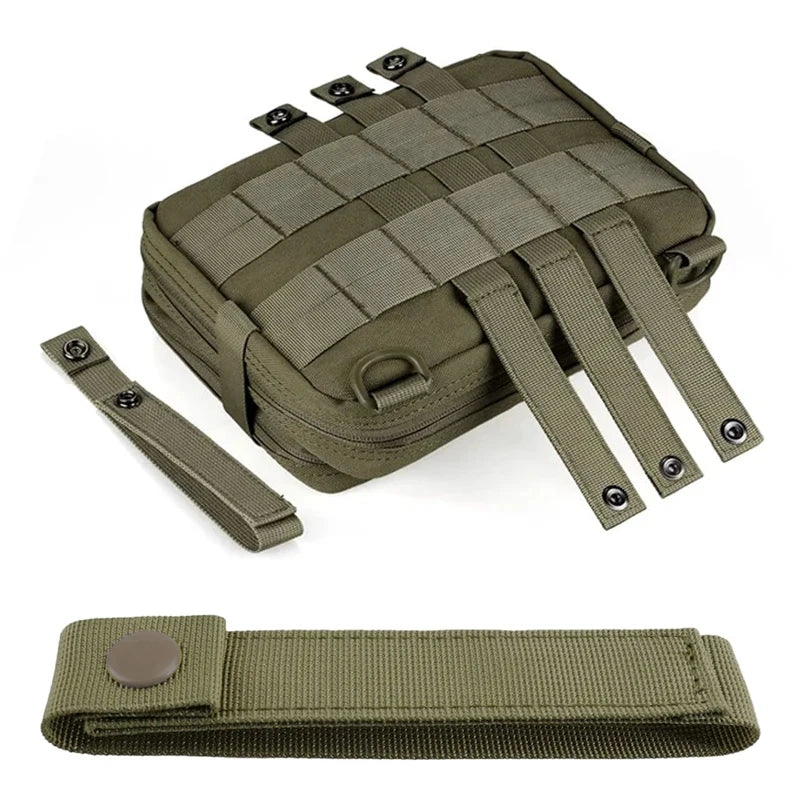 1/2/3pcs Outdoor Molle Strap 6 inch Tactical Molle Strap Molle Webbing Straps Attachment Snap Strap Nylon Thumb Snap Straps