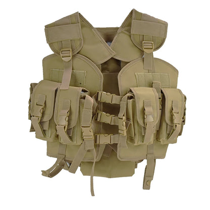 Tactical Vest Outdoor Men Airsoft Paintball Body Armor with Water Bag Camouflage Combat Vest