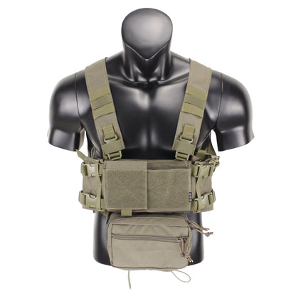 MK4 Micro Gear Chest Rig Bags for W/ 5.56 Mag Pouch Plate Carrier Chaleco Tactico Camouflage Close Combat Airsoft