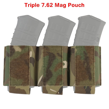 Hunting Triple Magazine Pouch 5.56 7.62 Single Double Triple Magazine Bag for AK47 AR15 Tactical Vest Rig Holster for Shooting