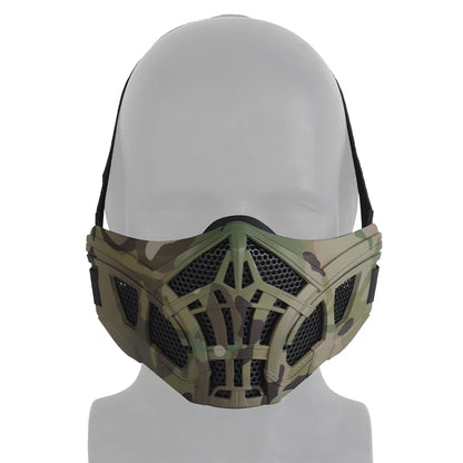 Scorpion Masks Tactical Hunting Paintball Airsoft CS Fight Half Masks Inner Silicone Breathable Halloween Part Cosplay Props