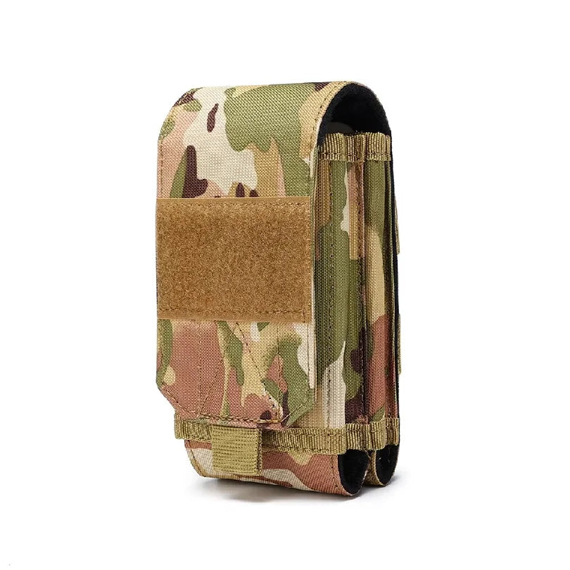 Double Molle Laser Cell Phone Pouch Tactical Belt EDC Pouch Holder Waist Accessories Bag Outdoor Camping Mobile Phone Pack Bag