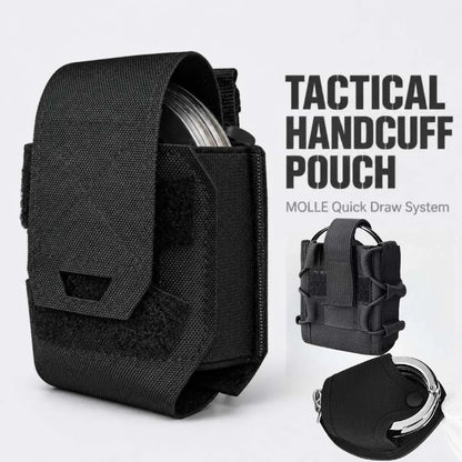 MOLLE Tactical Handcuff Pouch Quick Release Handcuff Holster Universal Cuffs Holder for Tactical Vest Belt Wargame Gear