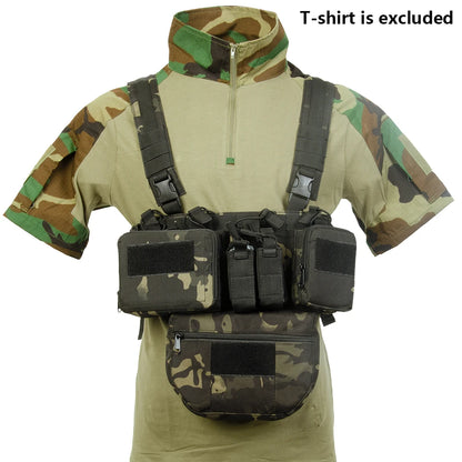 CS Match Wargame TCM  Chest Rig Airsoft Tactical Vest  Pack Magazine Pouch Holster Molle System Waist Men Nylon