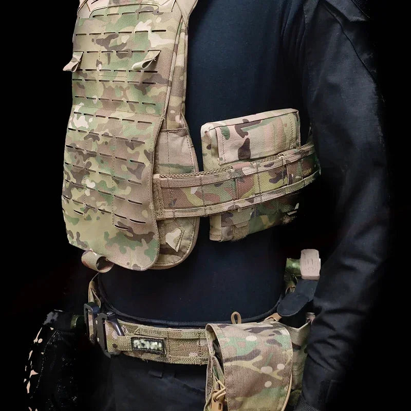 Airsoft Vest Cummerbund Cover Tactical Vest Plate Carrier Waist Cover Gear Quick Release Molle System Kit Accessories