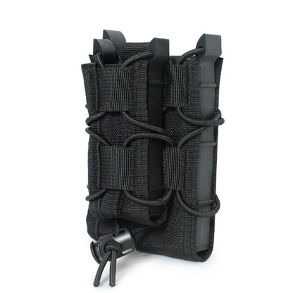 5.56 9mm Molle Magazine Pouch AK AR M4 AR15 Double Decker Magazine Holder Bag Rifle Pistol Mag Holster Hunting Vest Pouches