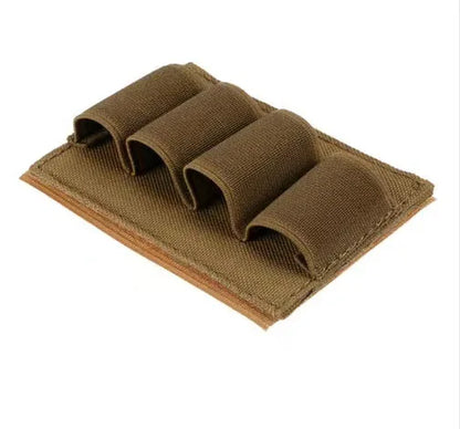 1PC Outdoor 4‑Hole Velcro Tactical Tool Pouch Multifunctional Expansion Bullet Bag Bulk Storage Utility Backpack Accessory Bag