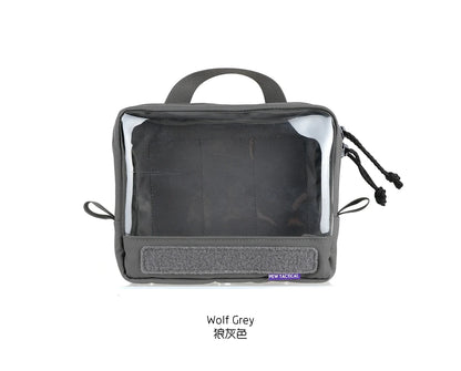 Visual Organizing And Storage Bag Made Of PET Material With Transparent Window Back Hook