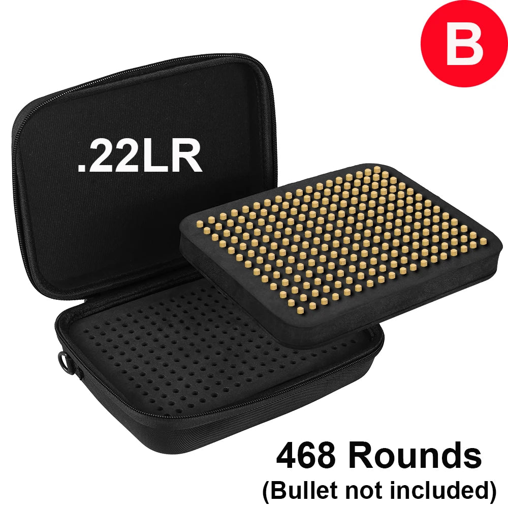 9mm .22LR .223/5.56mm Ammo Pouch Large Capacity Handbag for Ammunition Storage Box Hunting Cartridge Bag Bullet Case Organizer