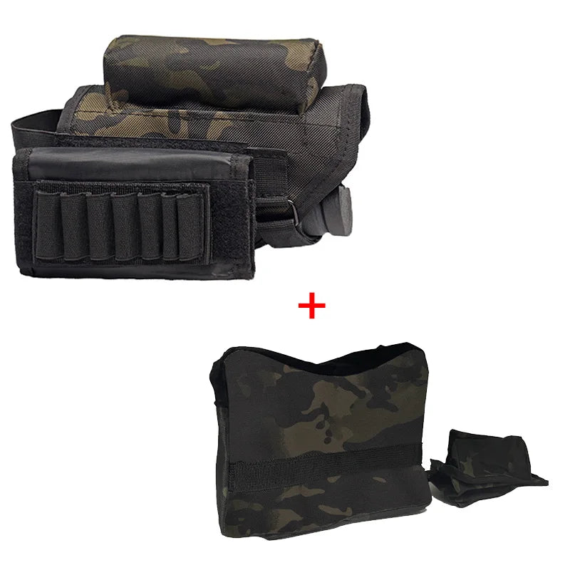 Tactical Stock Support Bracket Unfilled Sandbag, Outdoor Sport Stability Rest Equipment for Practice