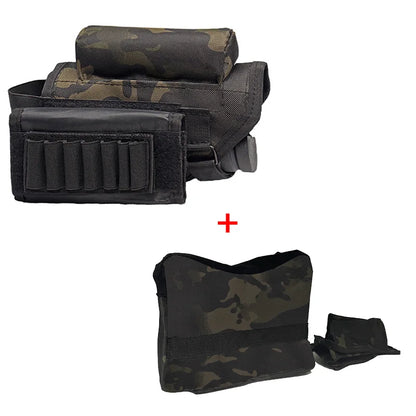 Tactical Stock Support Bracket Unfilled Sandbag, Outdoor Sport Stability Rest Equipment for Practice