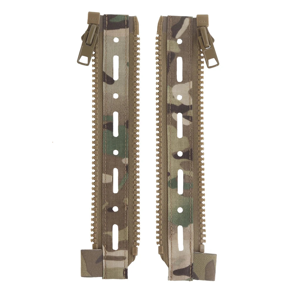 Tactical Ferro Style Back Panel Zipper Extension MOLLE Adapter 10# for Hunting Airsoft Vest Plate Carrier FCPC Backpack Panels