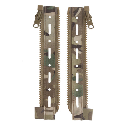 Tactical Ferro Style Back Panel Zipper Extension MOLLE Adapter 10# for Hunting Airsoft Vest Plate Carrier FCPC Backpack Panels