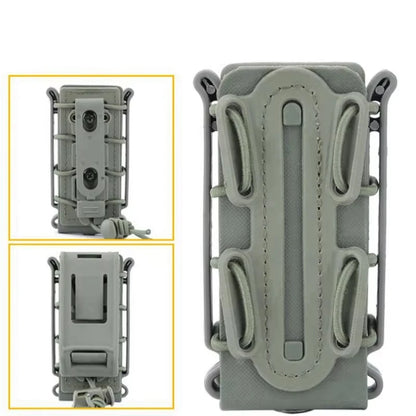 Tactical Molle 9mm Magazine Pouch Pistol Mag Holder with Belt Clip for Glock 17 19 Beretta M9 Fastmag Soft Shell Holster Hunting