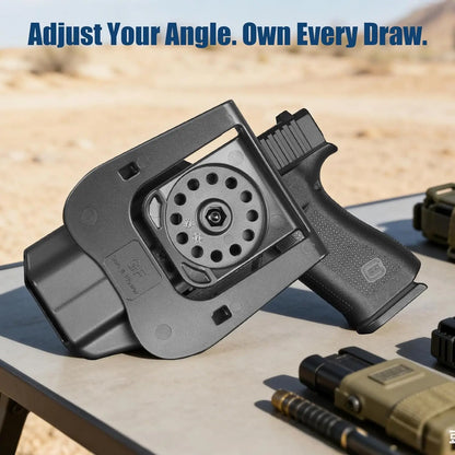 OWB Holster for Glock 43 43X 48 (MOS & Rail Versions),Also Fit G43X MOS,Level II Retention Outside Waistband Holster,Right hand