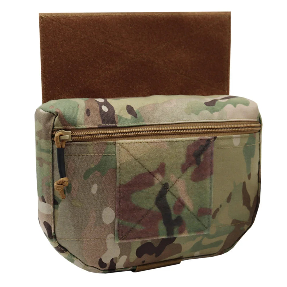 Tactical Vest Drop Dump Pouch JPC FCPC Vest Chest Rig Belly Bag Fanny Pack Hunting Airsoft Vest Accessory Bag