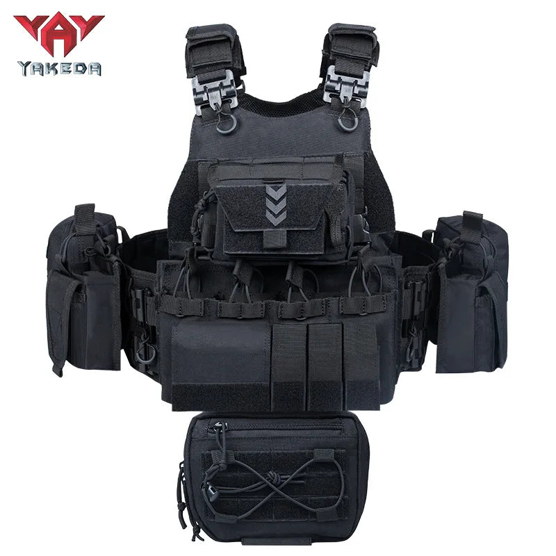 Yakeda Colete Tatical Vest 1000D CP Chaleco Tactico Weighted Plate Carrier Tactical Vests Tactical Equipment Personal Defense