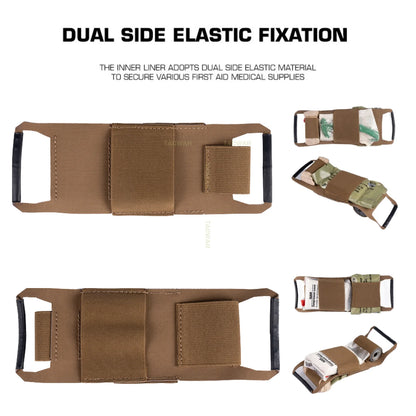 Tactical Trauma Pouch IFAK Individual First Aid Kit EDC Medical Rapid Bag for Airsoft Plate Carrier Belt