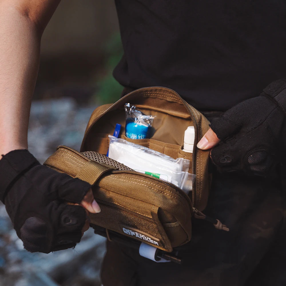 EDC Tactical Bag Waist Pack Hunting Vest Emergency Tools Pack Outdoor Tool Accessories Kit Camping Survival Pouch