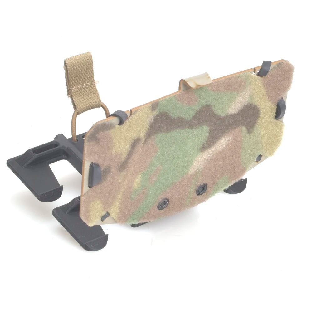 Tactical Vest MOLLE Foldable & Sliding Design Navigation Phone Holder  with Kyd-ex Plate
