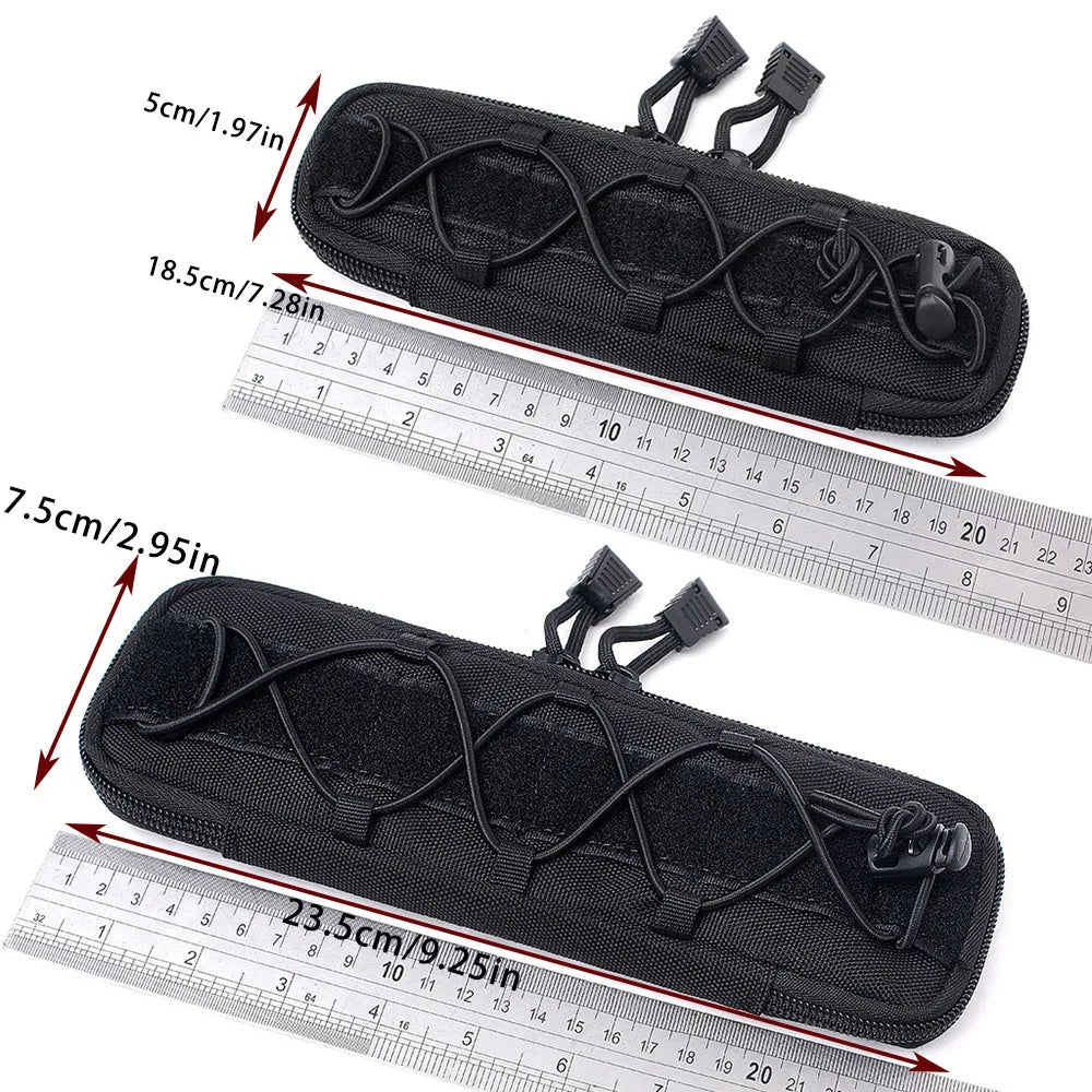 Outdoor Molle Knife Pouch EDC Waist Pack Hunting Accessories Vest Bags Flashlight Holder Knives Pouch Tactical Molle Nylon Bag