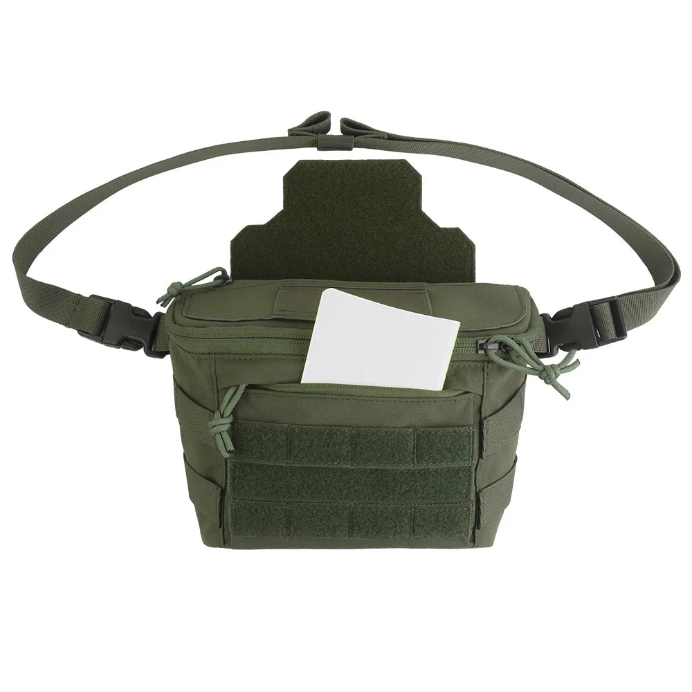 Tactical Large Capacity PC Drop Pouch Multi-Functional Chest Rig Expand Bag Waist Belts for Plate Carrier Hunting Accessories