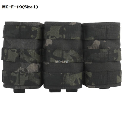 Molle Combat Bag Vest Mag Pouch Pack Fast Cartridges Clip Ammunition Carrier Ammo Holder Tactical Mag 7.62 Triple Magazine Pouch