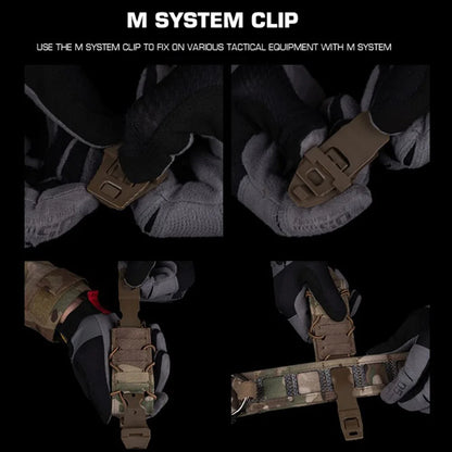 V2 Tactical Magazine Pouch Gen 2 Tiger 9MM Pistol Mag Bag Molle Flashlight Pouches Torch Holder Hunting Airsoft Knife Holster