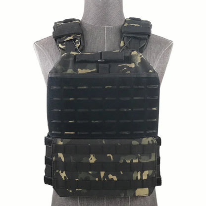 Tactical Adjustable Vest Hunting Airsoft Molle Waistcoat Hiking Assault Plate Carrier Vest Hunting Protect Outdoor Equipment
