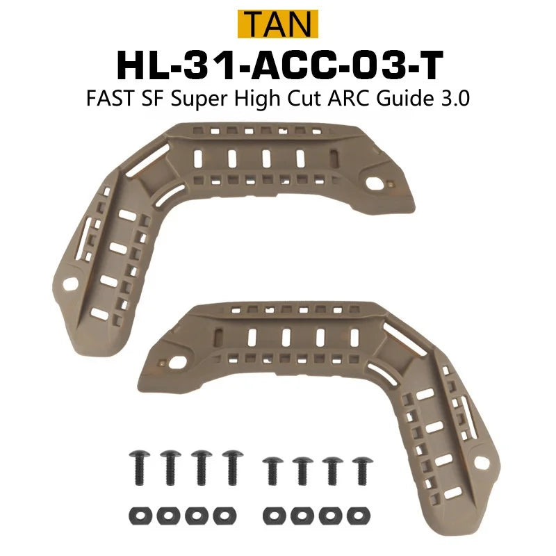 FAST outdoor helmet upgrade accessories SF ultra-high cut camping equipment ARC rail 3.0 hidden wiring