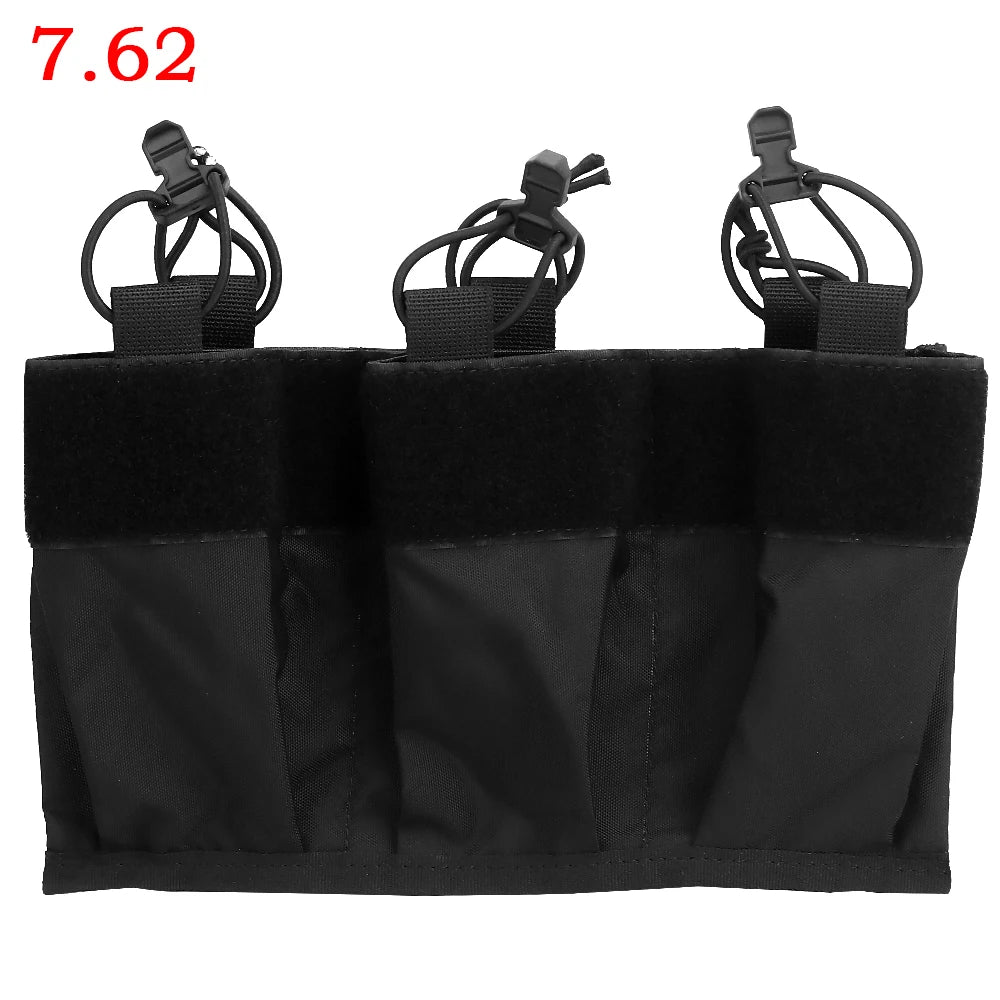 556 762 Triple Magazine Pouch Kangaroo Insert M4 AR Magazines Hunting Bag For DOPE Front Flap FCPC V5 Plate Carrier