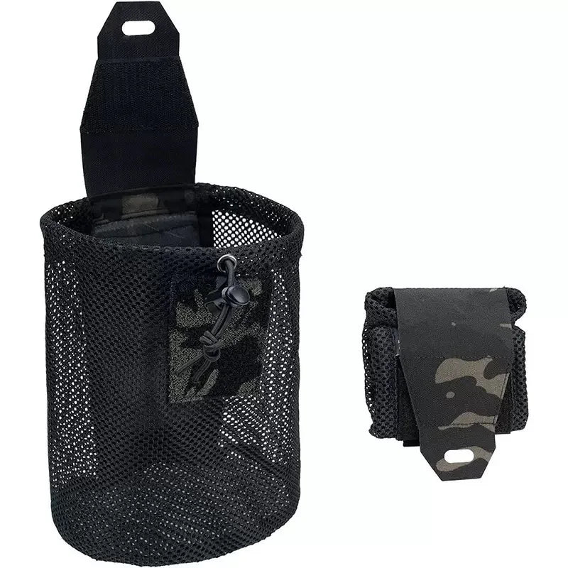 Tactical Molle Folding Dump Pouch Drawstring Magazine Utility Pouch Waist Bag Roll Up Foldable Recovery Tool Pack EDCStorage Bag