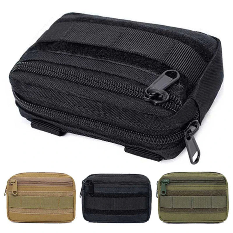Molle Utility EDC Waist Bag Tactical Pouch Medical First Aid Bag Outdoor Survival EDC Tool Kit Belt Pouch Sports Hunting Bag