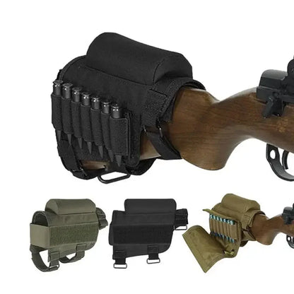 Rifle Stock Butt Bag Tactical Pouches Multifunctional Magazine Pouch for Ammo Storage Reload Suppressor Shotgun Shell Holder