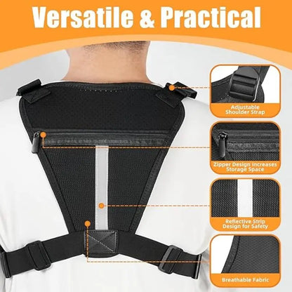 Outdoor Tactical Vest Bag Multi-Functional Waterproof Wear-resistant Backpack Sports Travel Camping Tactical Chest Bag For Men