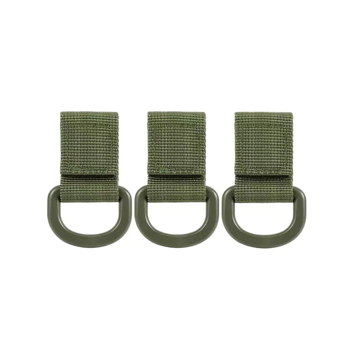 New Tactical Multifunction Nylon Molle Webbing Belt D-Ring Carabiner Magic Tape Hanging Keychain Backpack Hook Molle Buckle