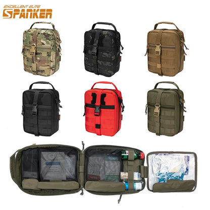 Spanker Multifunctional Medical First Aid Bag Molle EDC Pouch Tactical Portable Emergency Kit Hunting Vest Accessories Bag