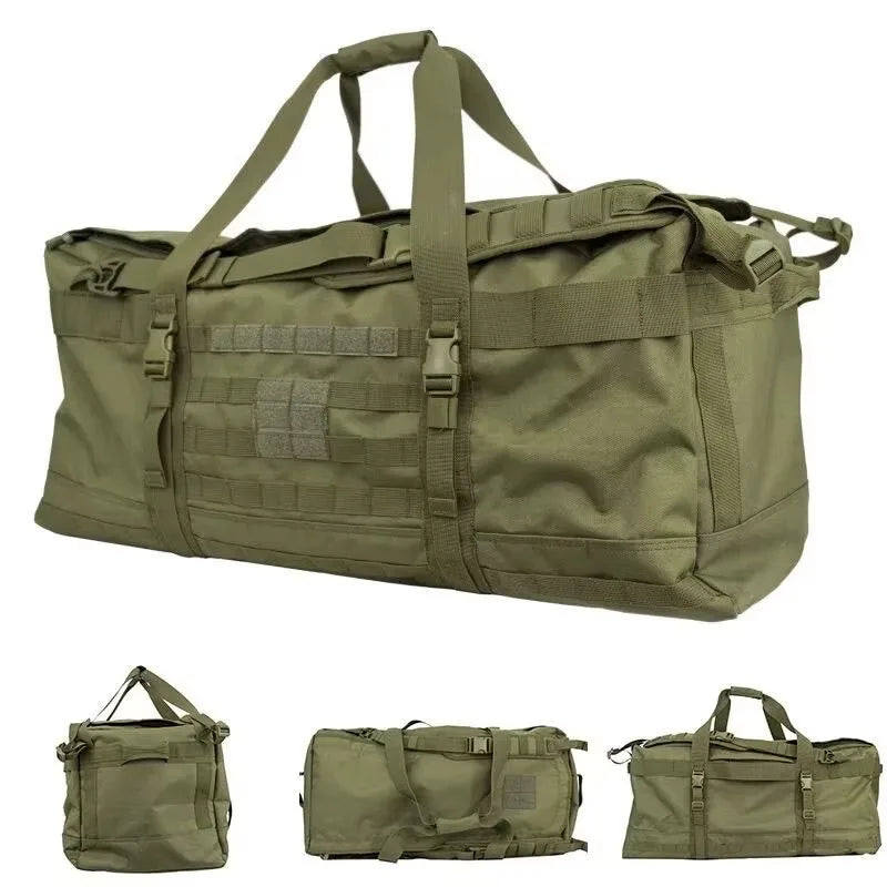 48L 66L 100L Tactical Luggage Bag Camping Backpack Outdoor Molle Duffel Bags Hiking Travel Gym Weekend Bags Tactical Equipment