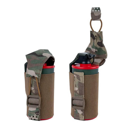 Tactical Smoke Grenade Pouch V2 MOLLE System Outdoor Hunting Shooting CS Wargame Elastic Ammo Bag Quick Release Waist Belt Gear