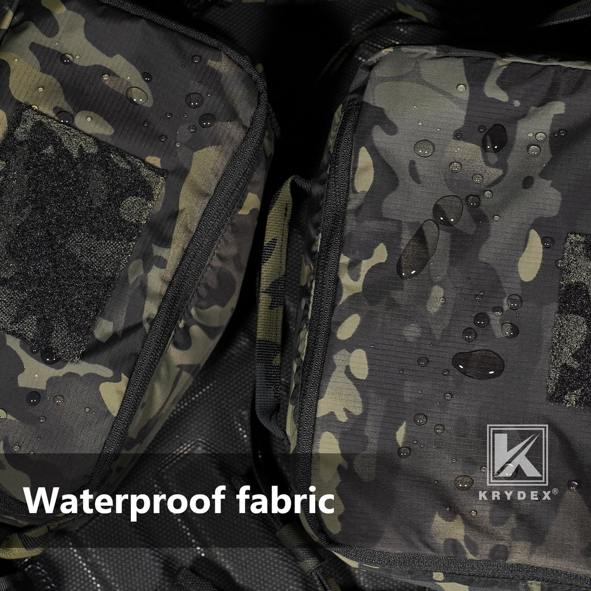 KRYDEX Tactical Travel Packing Organizer Pouch 70D Nylon Packing Cubes Waterproof Luggage Bags YKK Zipper 4pcs set